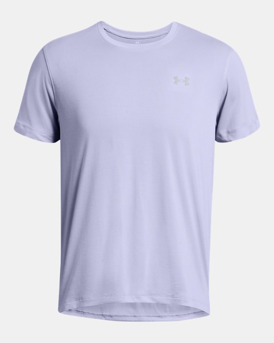 Men's UA Launch Short Sleeve in Purple image number 2